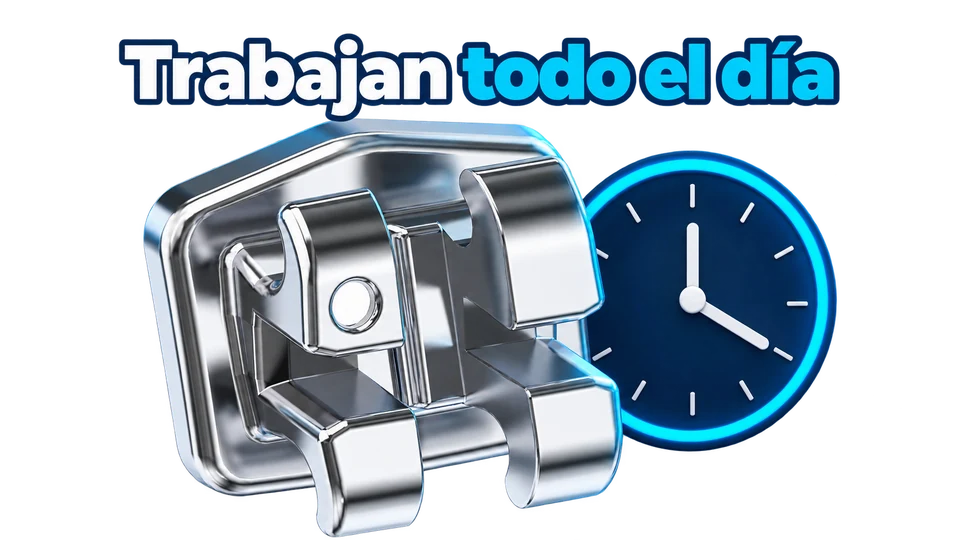 Bracket y reloj: trabajan todo el día