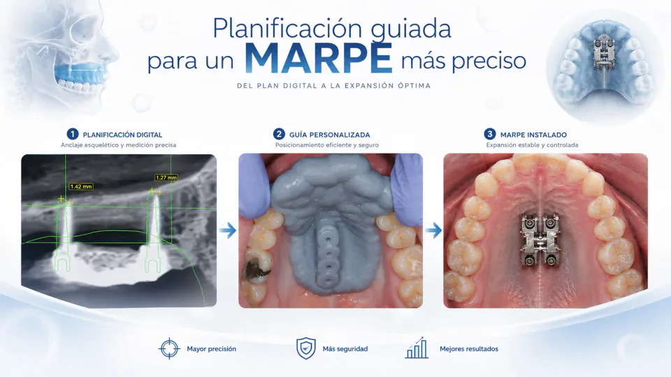Planificación digital y colocación guiada de un aparato MARPE